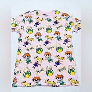 Nickelodeon Rugrats Pink T-Shirt Mens‎ Size Large